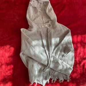 American Vintage Cream Hooded Teddy Jacket